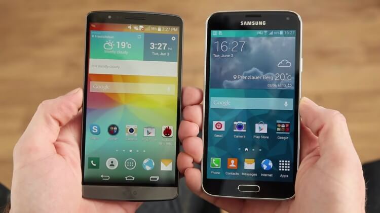 LG G3 and SGS 5