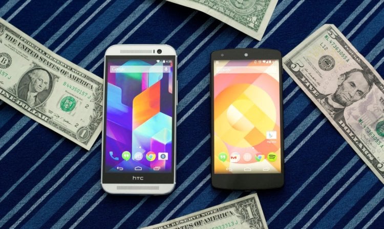 Android-смартфоны и доллары