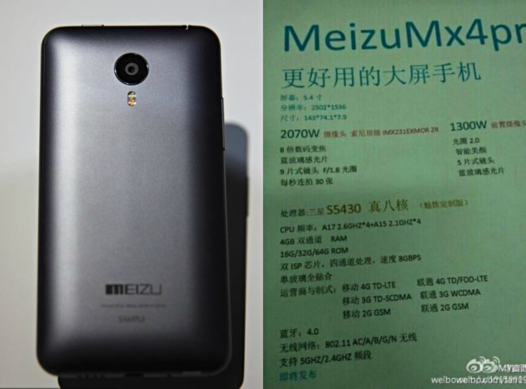 Meizu MX4 Pro и MX4