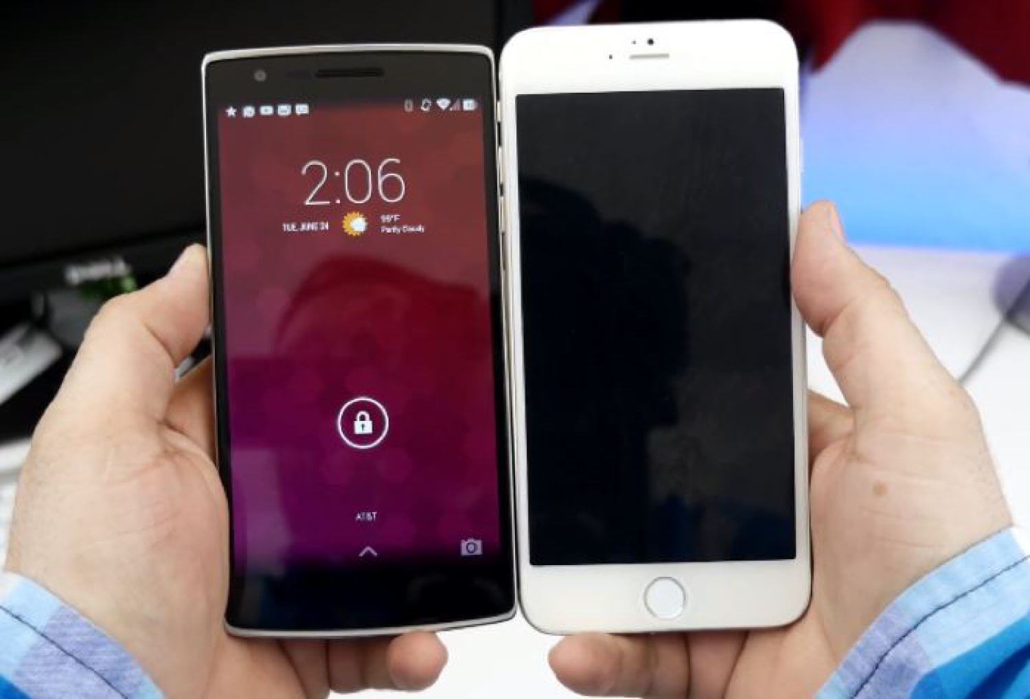 iphone 6+ и oneplus one