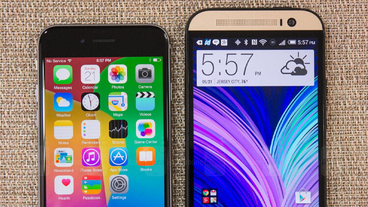 iphone 6 vs htc one m8