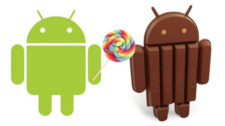 Android Lollipop и KitKat