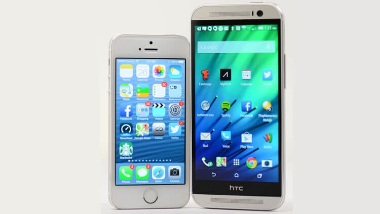 iphone vs htc one m8