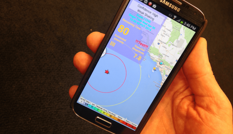 smartphone earthquake sensor