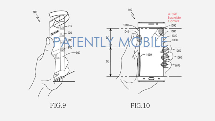 Samsung патентует боковые сенсорные элементы управления смартфоном