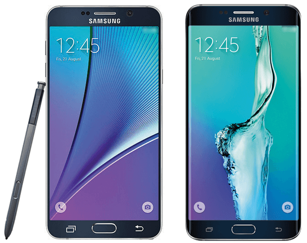 galaxy note 5 and galaxy s6 plus
