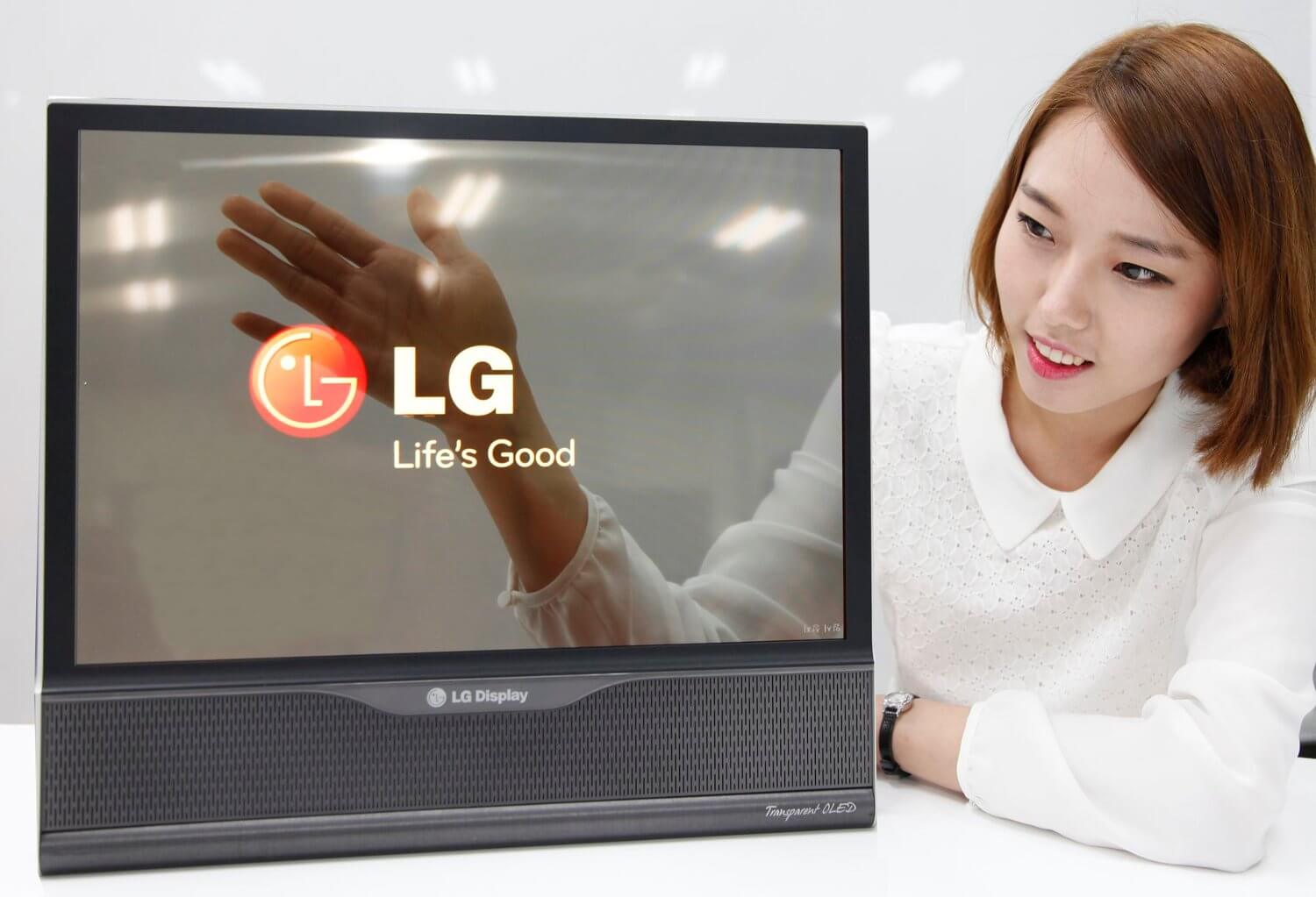 Прозрачный OLED-дисплей LG