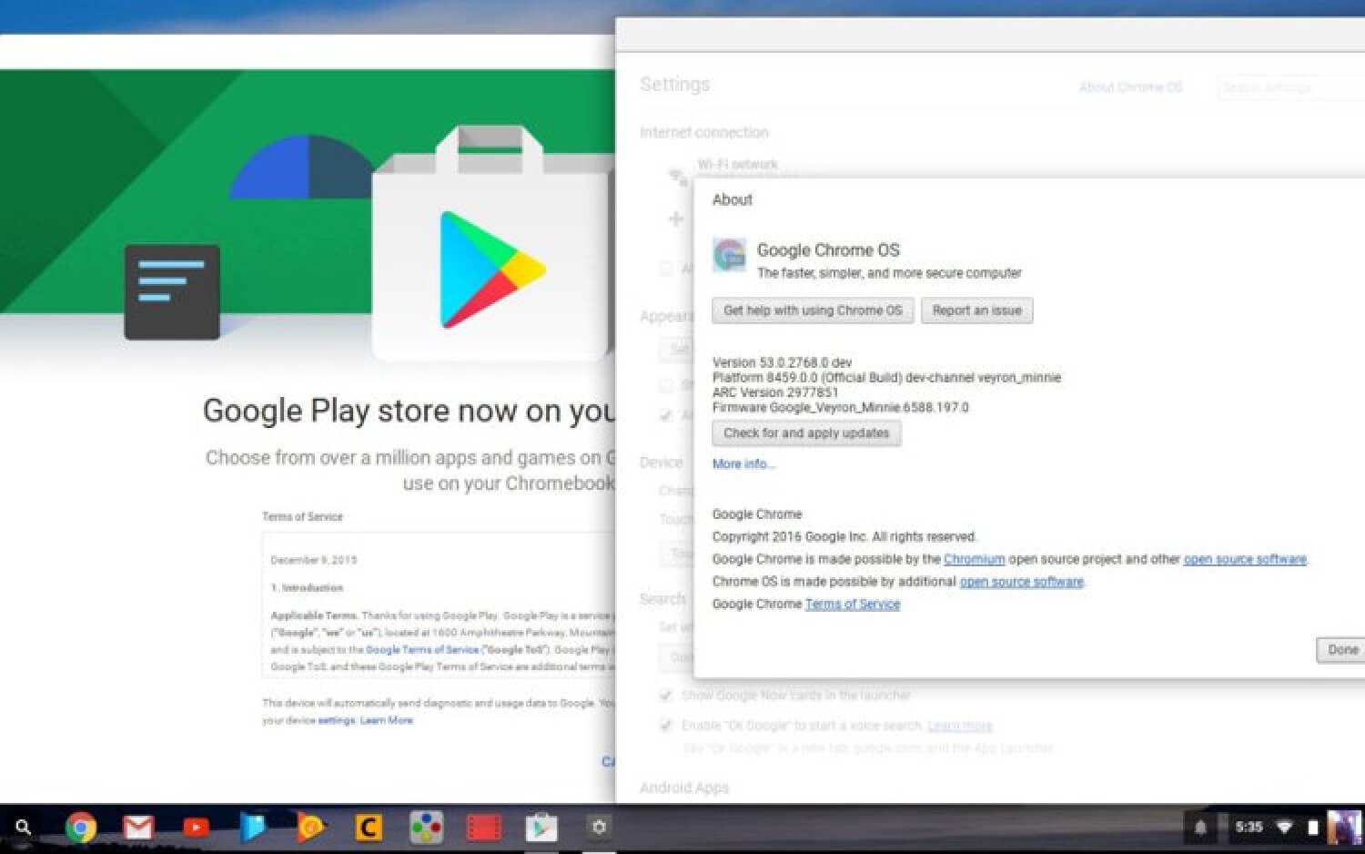 Android-приложения на Chromebook