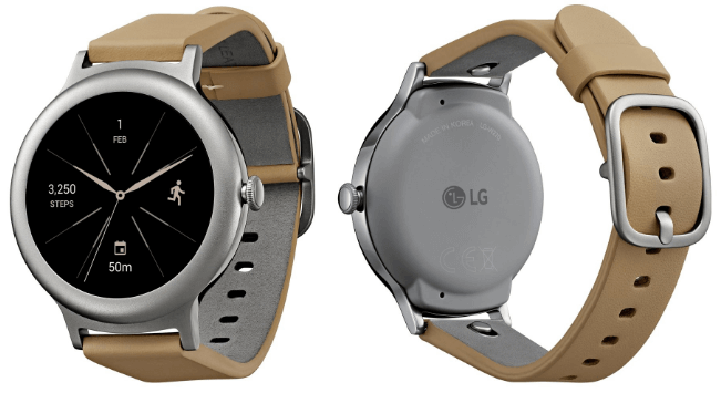 Предположительно LG Watch Style серебристого цвета