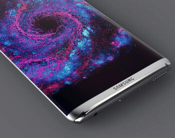 Предполагаемое расположение динамика в Galaxy S8 (рендер)