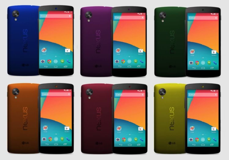 Яркие Nexus 5 на подходе. Фото.