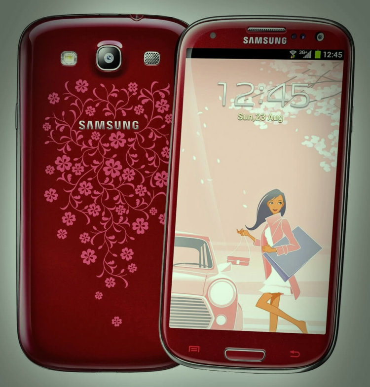 Порадуй любимую: 6 лучших Android-смартфонов для девушек. Samsung Galaxy la Fleur: S3/S3 Mini/Trend. Фото.