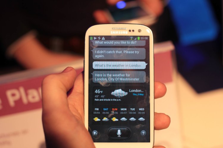 Скриншоты и информация об обновленном S Voice из Galaxy S5. Фото.