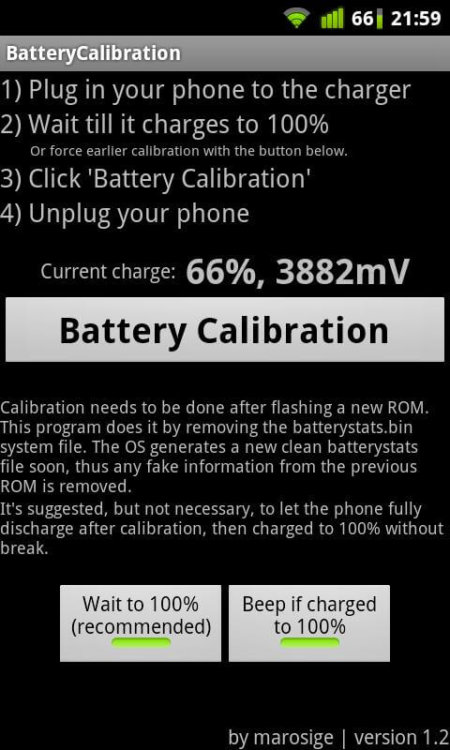 Как откалибровать батарею на устройстве с Android? Фото.
