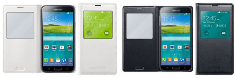 Чехлы Galaxy S5 показались в Сети. Чехлы Galaxy S5 показались в Сети. Фото.