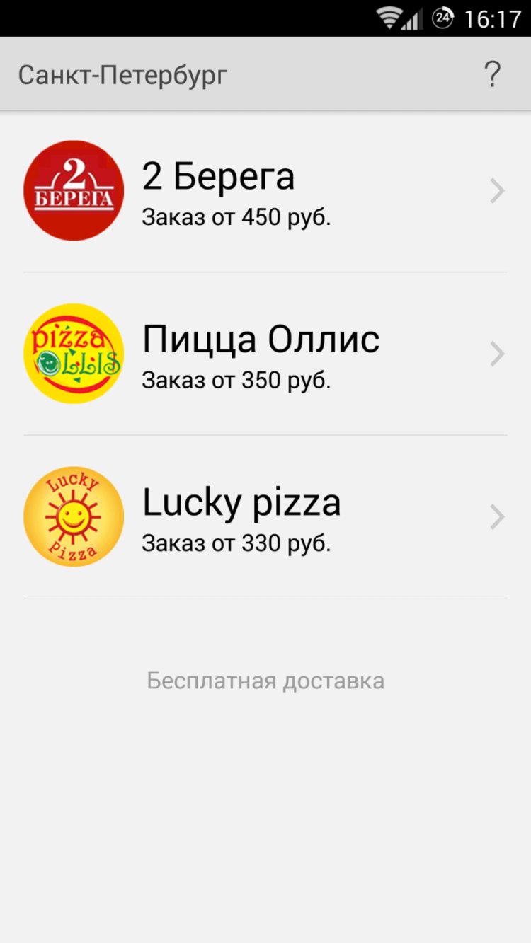 Заказ еды в Питере с FoodApp.ru. Фото.