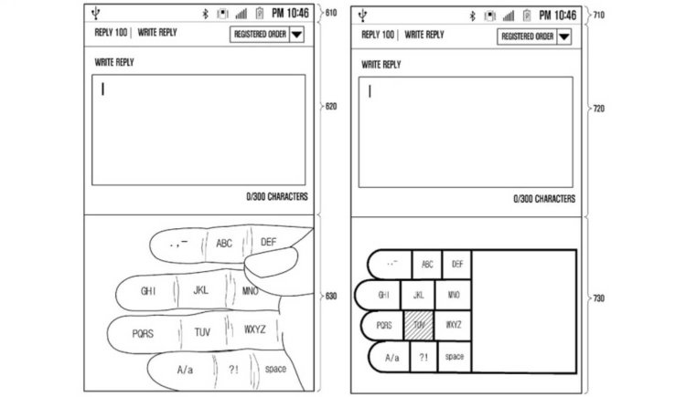 Samsung патентует новый метод ввода. Samsung патентует новый метод ввода. Фото.