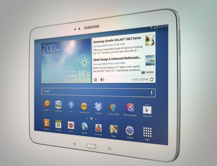 Galaxy Tab 4 — новые планшеты от Samsung. Фото.