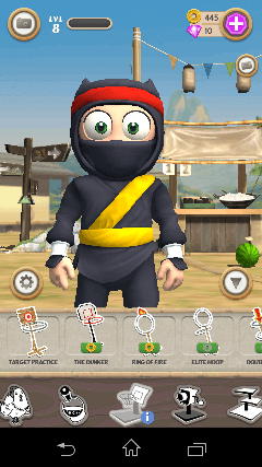Clumsy Ninja появился в Google Play. Занятия. Фото.
