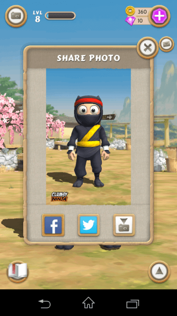 Clumsy Ninja появился в Google Play. Персонаж. Фото.