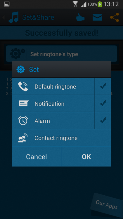 Где взять новый рингтон для Android. Rington Maker. Фото.
