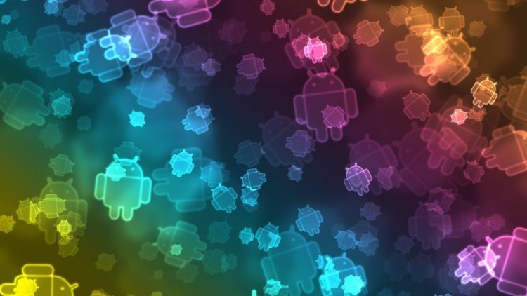 Пользователь iPhone завидует большому экрану Android. Пользователь iPhone завидует большому экрану Android. Фото.