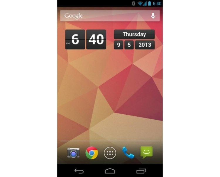 Android-часы: десятка «умнейших». 10. Retro Clock Widget. Фото.