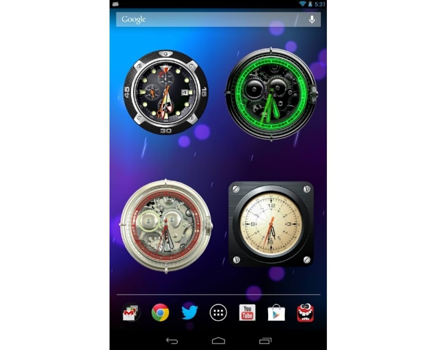 Android-часы: десятка «умнейших». 9. Analog Clock Widget. Фото.