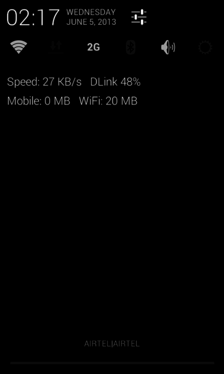 4 приложения для контроля объема передачи данных. Internet Speed Meter Lite. Фото.