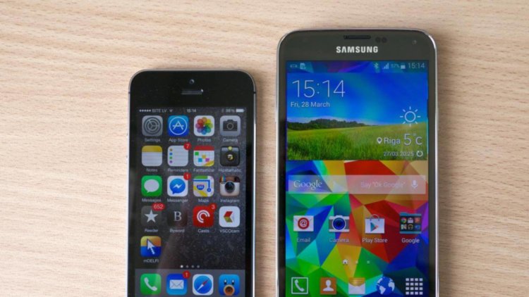 Galaxy S5 против iPhone 5s: сражение цифр. Galaxy S5 против iPhone 5s: сражение цифр. Фото.