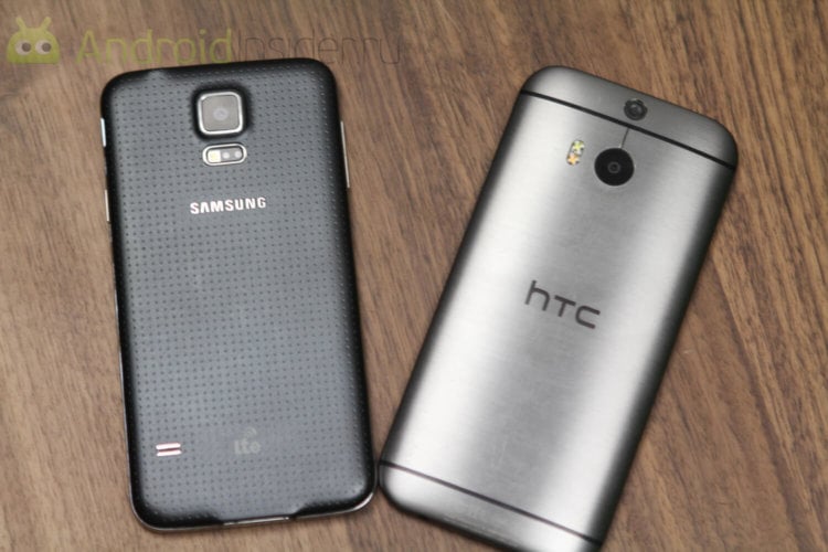 Samsung Galaxy S5 vs HTC One M8. Битва флагманов 2014 года. Фото.