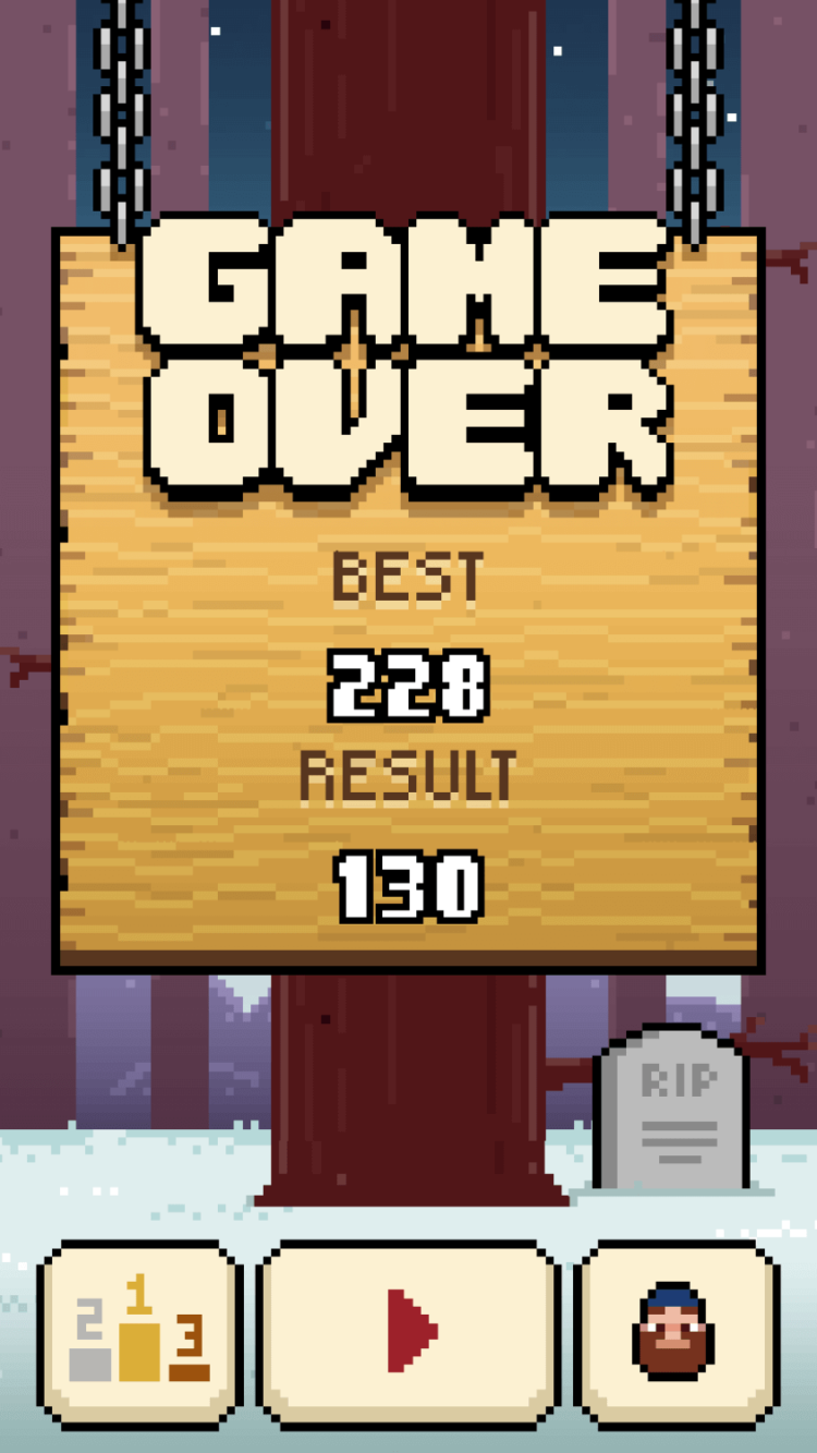 Игры на Android, в которых «пиксели — не главное». Timberman. Игры на Android, в которых «пиксели — не главное». Timberman. Фото.