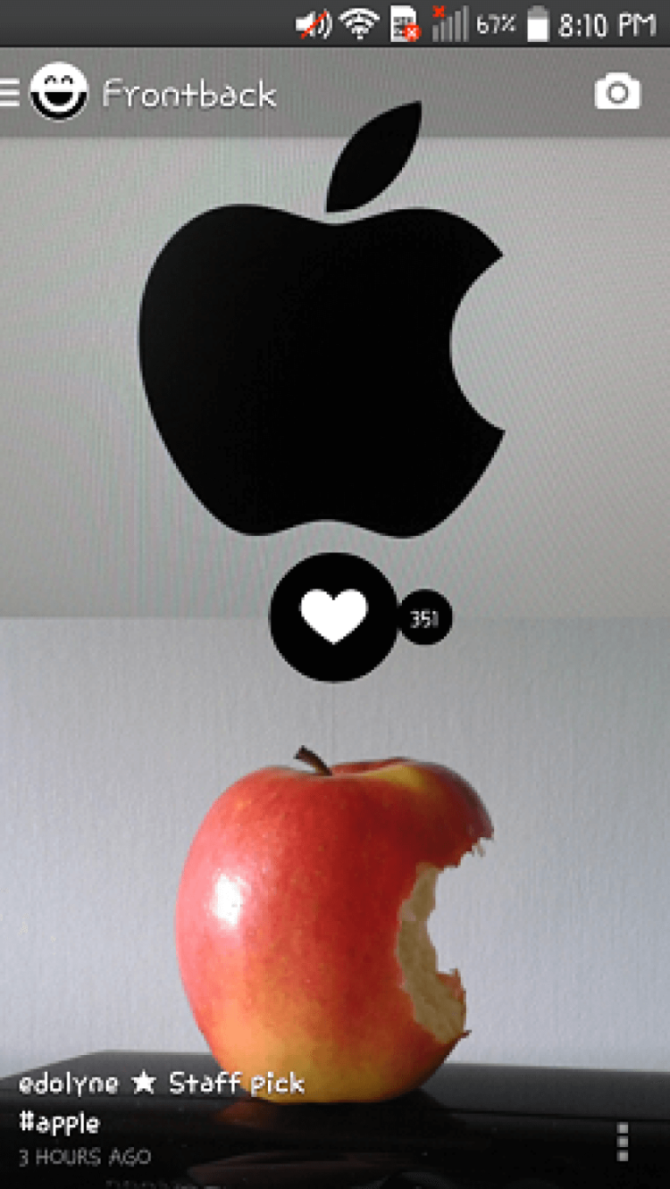 4 приложения, которые могут заменить Instagram. Показать все со всех сторон: Frontback. Фото.