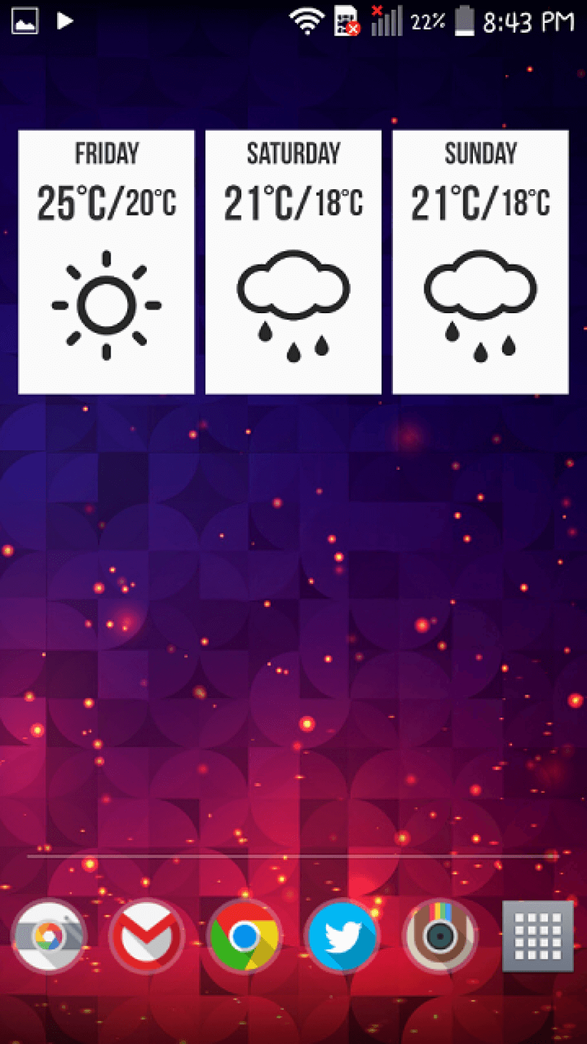 Забавные виджеты прогноза погоды для Android. Grumpy Weather — всегда плохая погода. Фото.