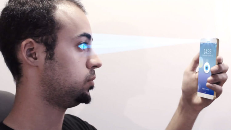 Samsung не бросает идею о сканере сетчатки глаза. Фото.