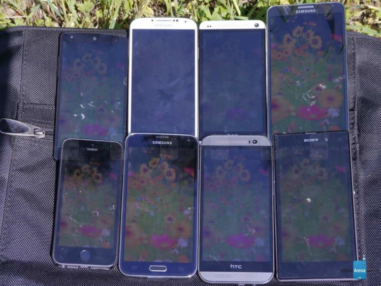 Дисплеи флагманов против солнца: кто победит? Дисплеи флагманов против солнца: кто победит? Фото.