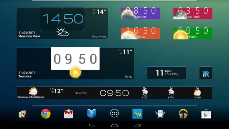 5 лучших виджетов для Android. Beautiful Widgets Pro. Фото.