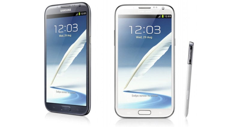 История линейки Samsung Galaxy Note. Samsung Galaxy Note 2. Фото.