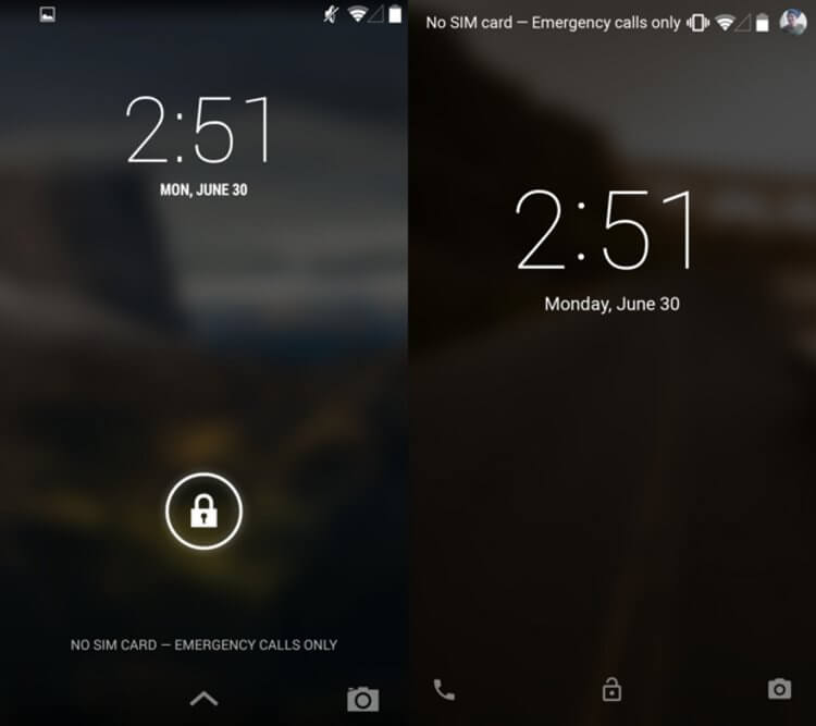 5 приятных и не очень инноваций экрана блокировки Android 5.0 L. 1. Набор номера с экрана блокировки. Фото.