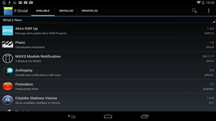 5 лучших альтернатив Google Play Store. 4. F-Droid. Фото.