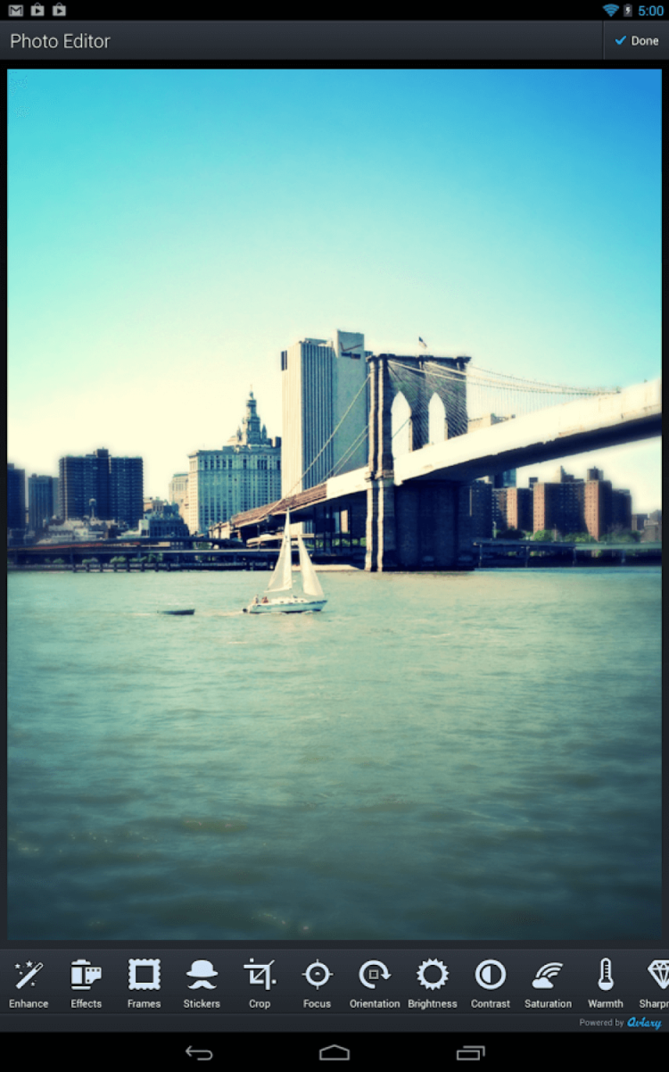 Лучшие фоторедакторы для ваших смартфонов. Photo Editor by Aviary. Фото.