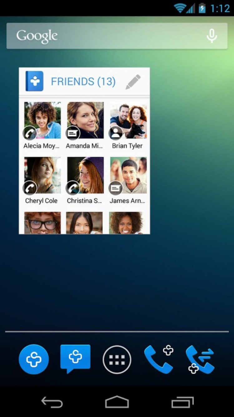 Бесплатные виджеты, которые нужно установить прямо сейчас. Contacts+. Фото.
