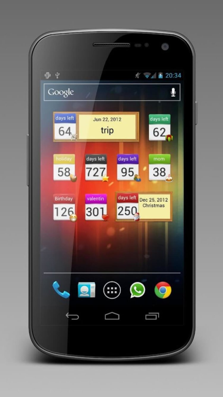 Бесплатные виджеты, которые нужно установить прямо сейчас. Days Left Widget. Фото.