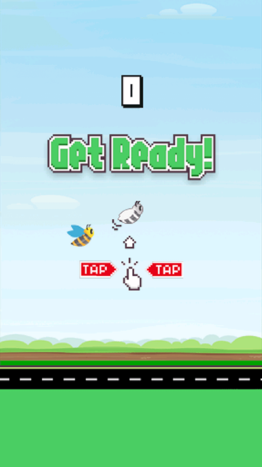 5 лучших альтернатив Flappy Bird. Flappy Bee. Фото.
