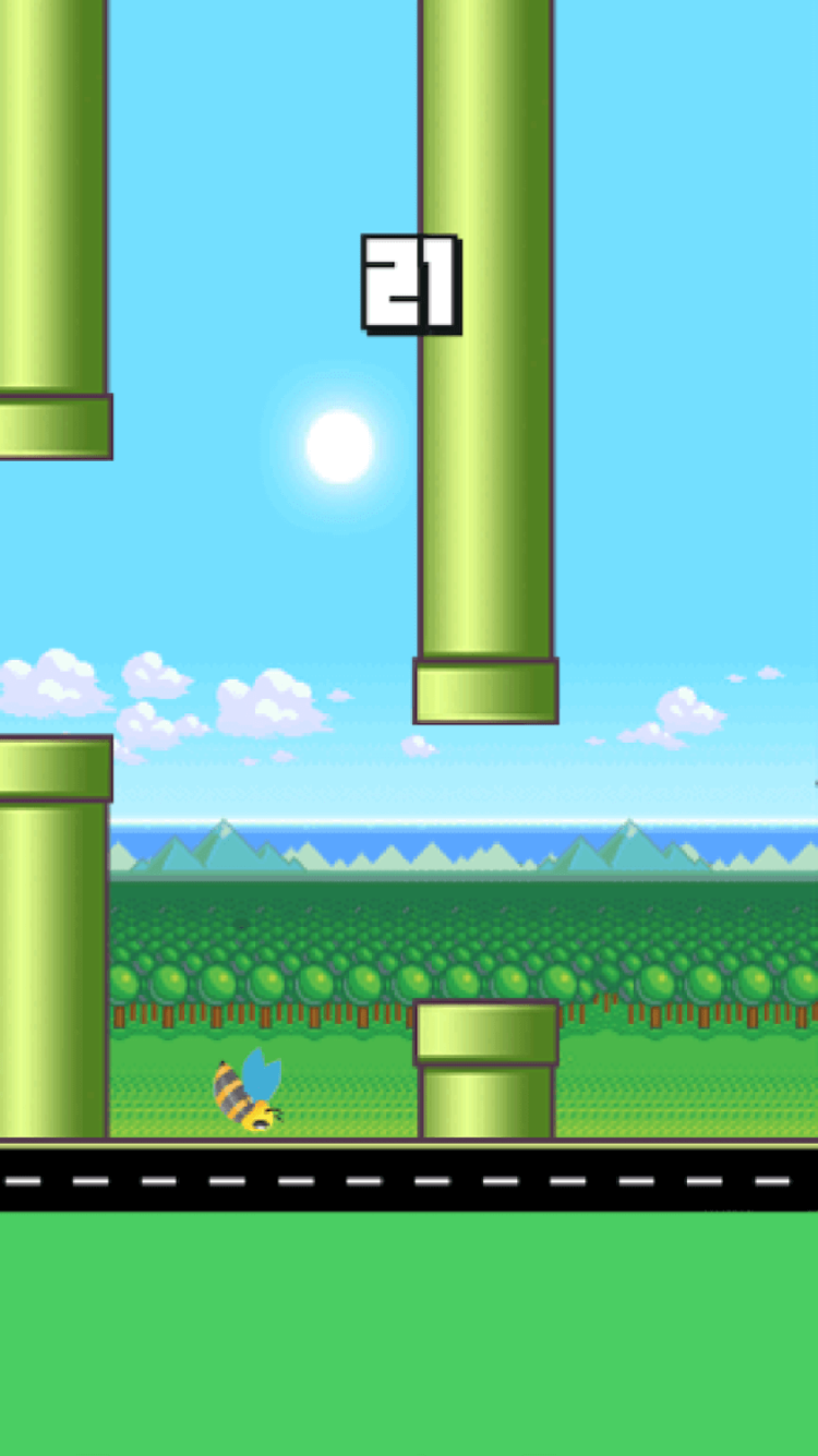 5 лучших альтернатив Flappy Bird. Flappy Bee. Фото.