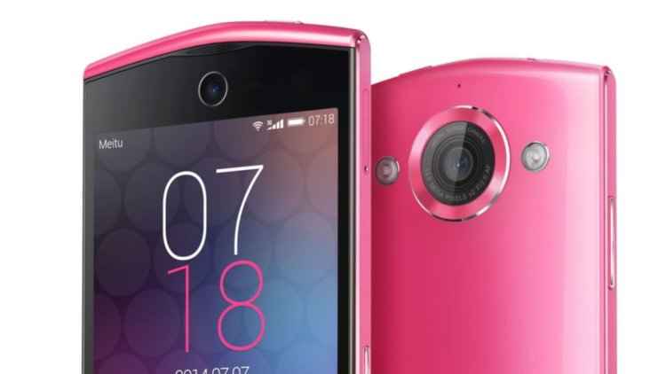 Лучшие смартфоны для любителей селфи. Meitu 2. Фото.