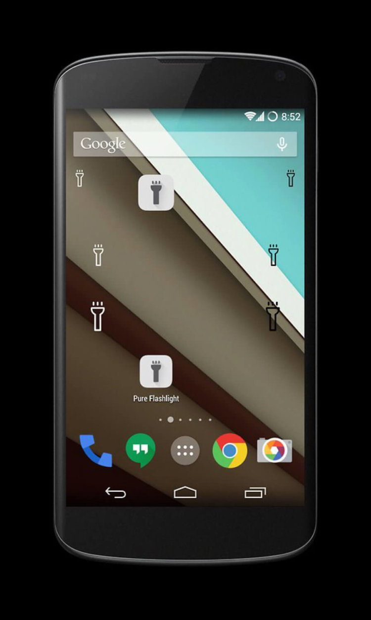 Бесплатные виджеты, которые нужно установить прямо сейчас. Pure Flashlight. Фото.