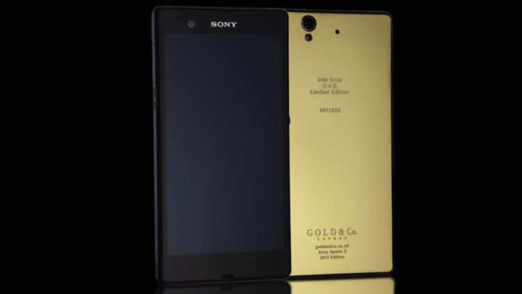 4 Android-флагмана для любителей роскоши. 24k Gold Xperia Z. 4 Android-флагмана для любителей роскоши. 24k Gold Xperia Z. Фото.