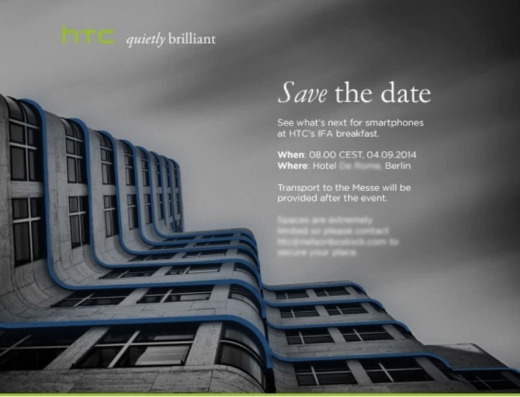 HTC начала рассылать приглашения на сентябрьскую пресс-конференцию. HTC начала рассылать приглашения на сентябрьскую пресс-конференцию. Фото.