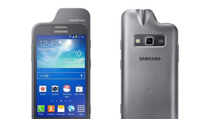 Samsung разрабатывает ультразвуковой чехол для Galaxy Note 4. Фото.